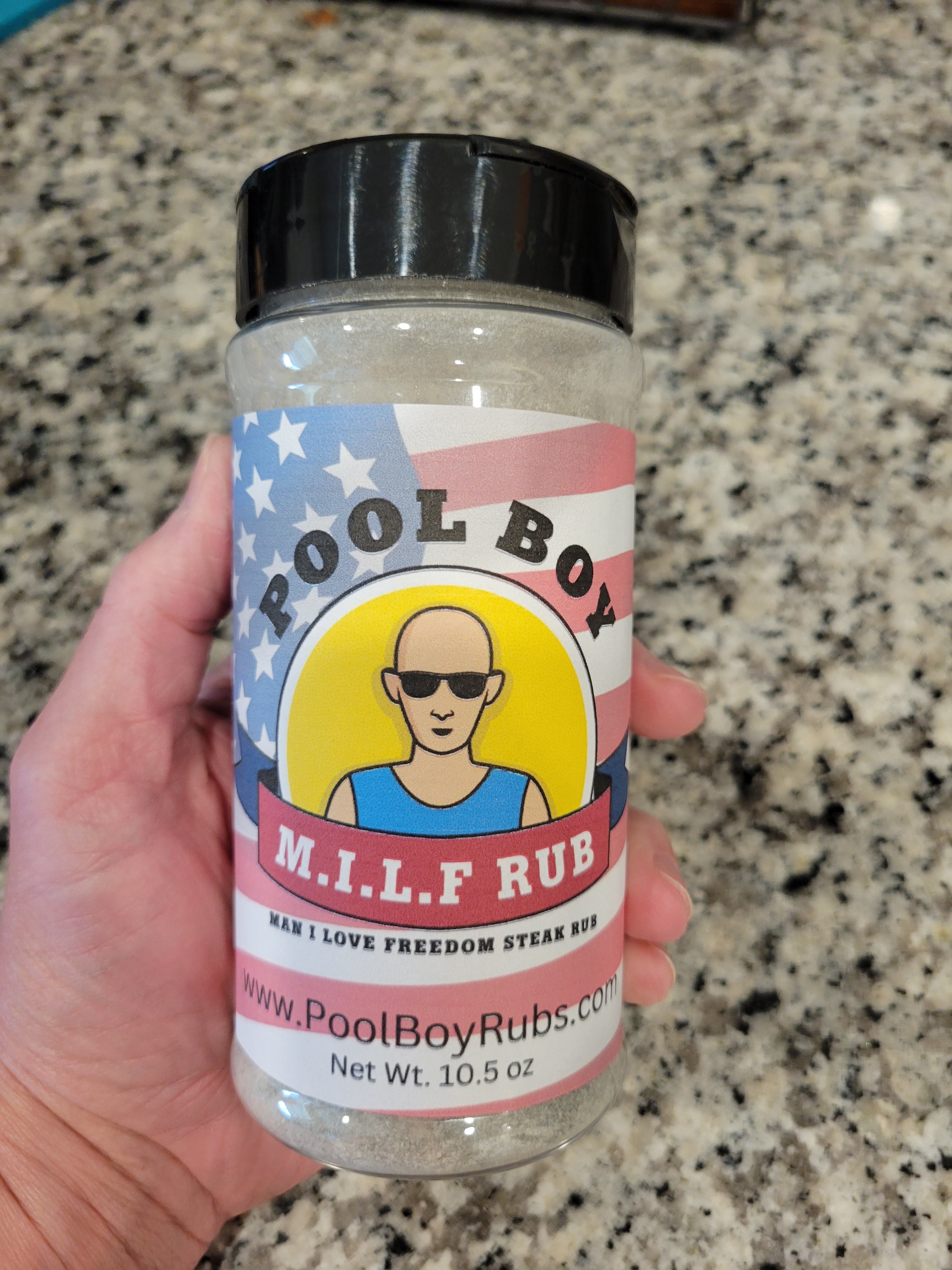 Pool Boy M.I.L.F. Rub. Man I Love Freedom Steak Rub 10.5 oz