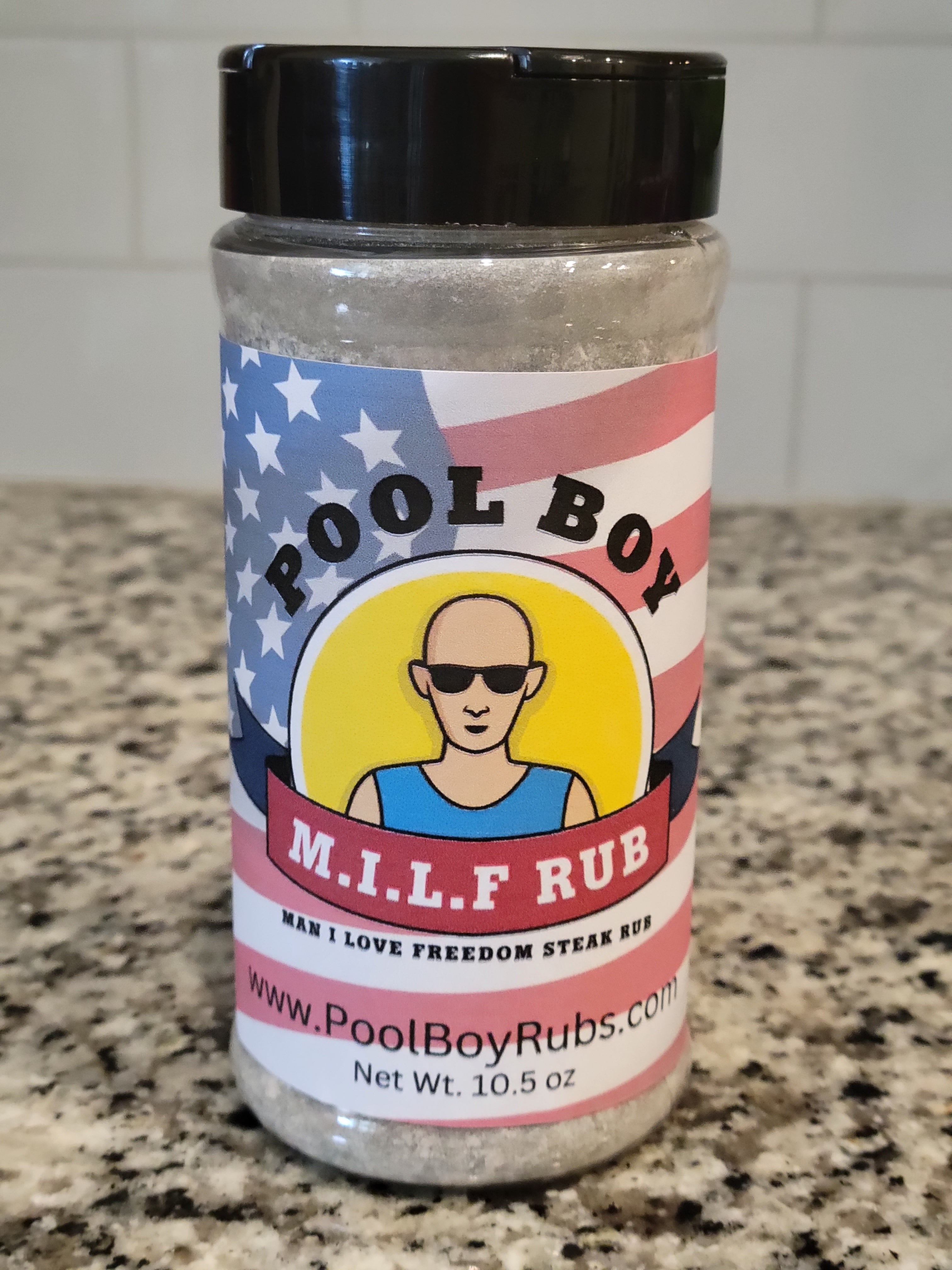 Pool Boy M.I.L.F. Rub. Man I Love Freedom Steak Rub 10.5 oz