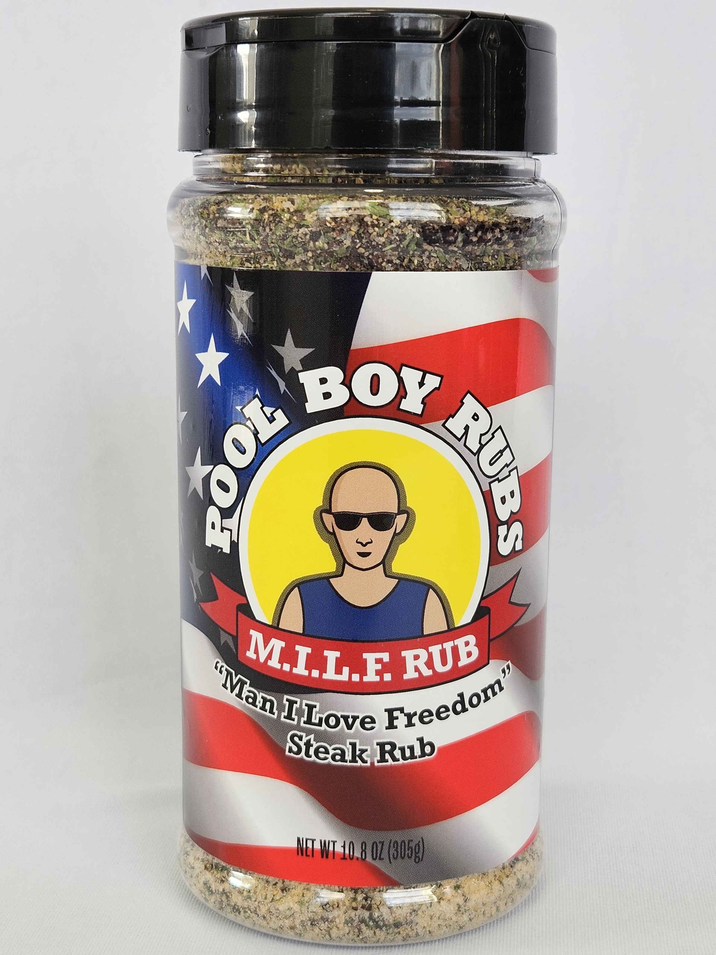 M.I.L.F. Rub By Pool Boy Rubs - Man I Love Freedom - Steak Rub 10.8 oz
