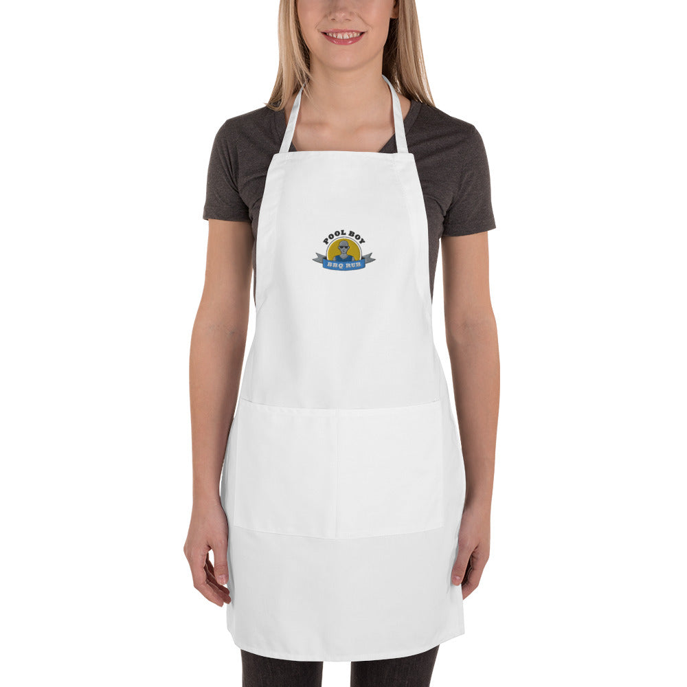 Pool Boy Embroidered Apron