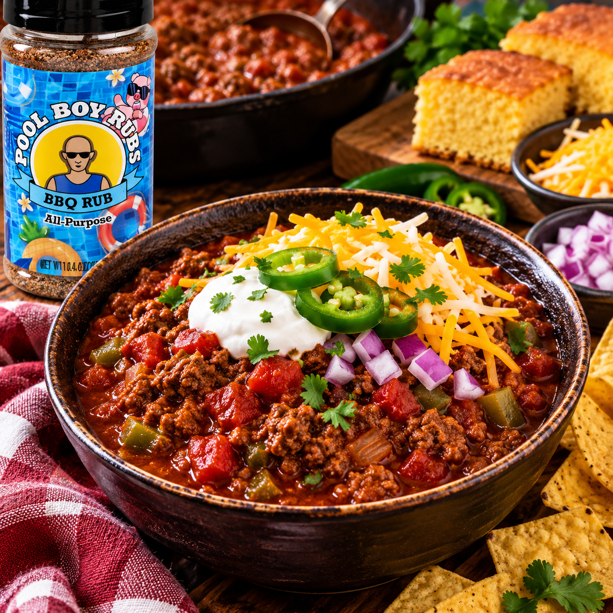 Pool Boy’s No-Bean Chili