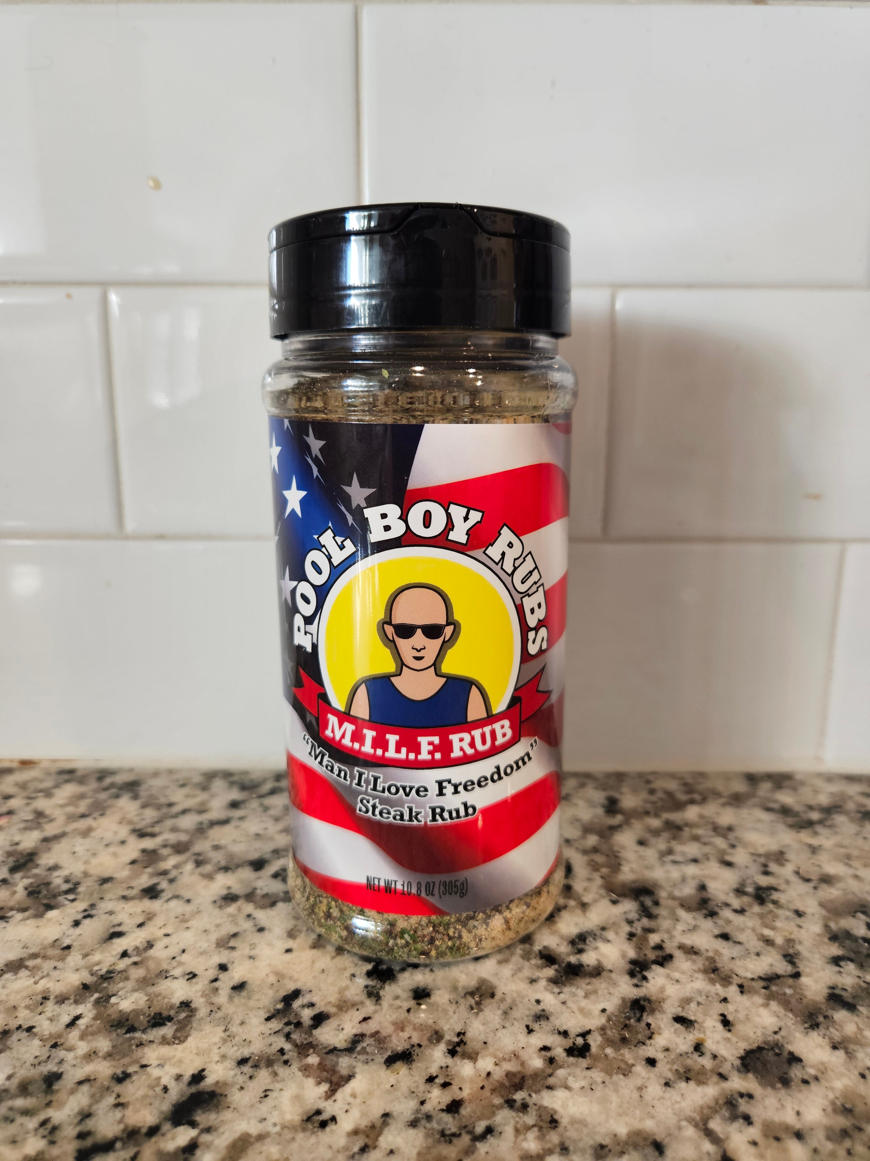Pool Boy M.I.L.F. Rub. Man I Love Freedom Steak Rub 10.8 oz