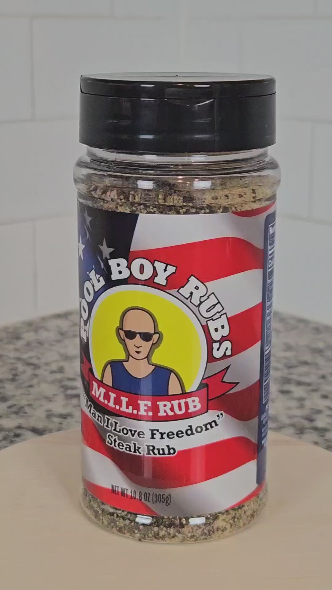 M.I.L.F. Rub By Pool Boy Rubs -  Man I Love Freedom - Steak Rub 10.8 oz